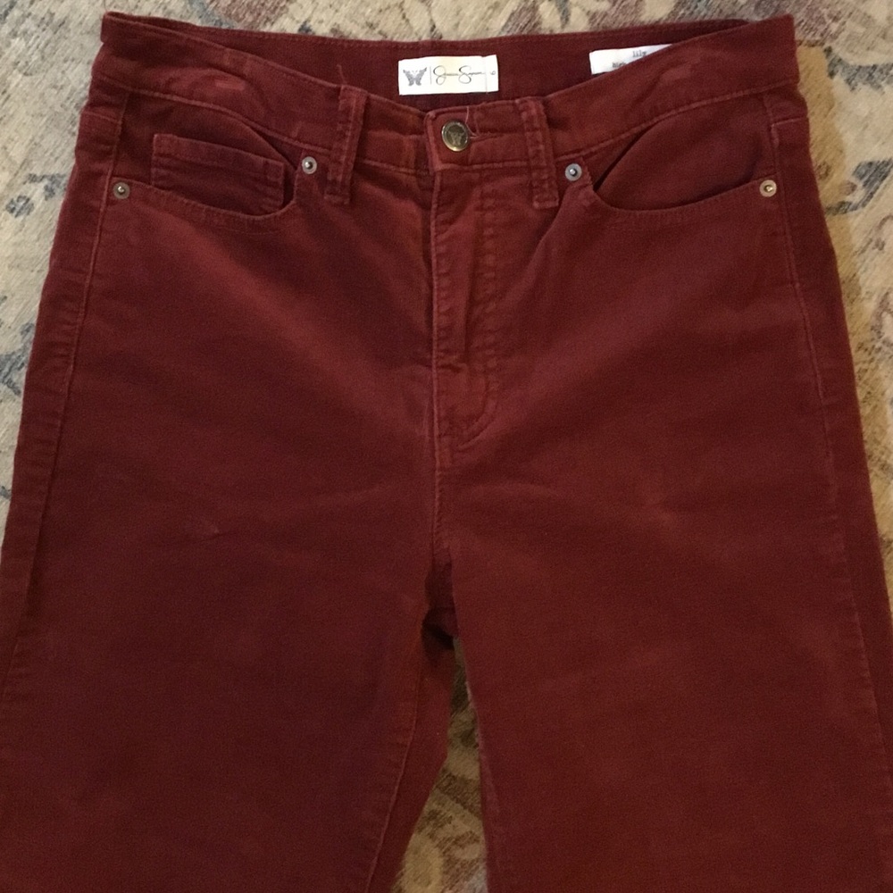 Jessica Simpson Lily Women's High Rise Boot Cut Corduroy Jeans - Picture 2 of 6